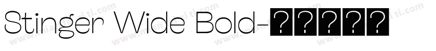 Stinger Wide Bold字体转换